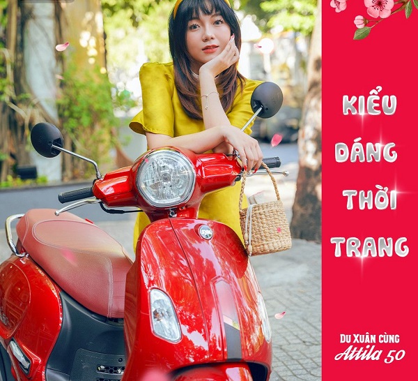 Xe Ga 50cc SYM Attila Sơn Nh&aacute;m