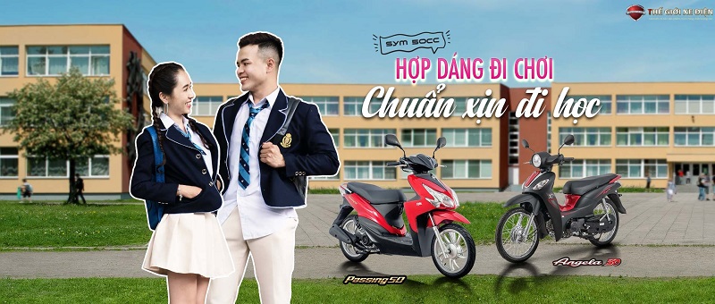 Xe Ga 50cc SYM Passing Sơn Nh&aacute;m