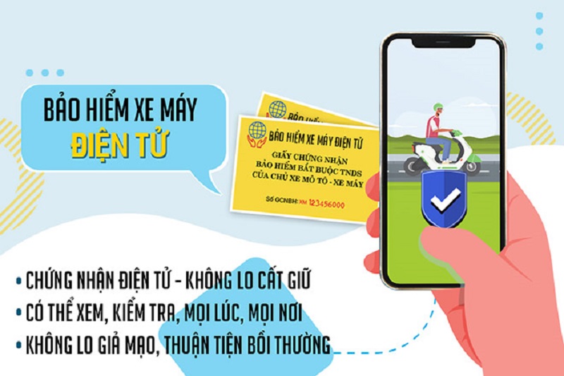 Xe máy điện đăng ký bảo hiểm điện tử