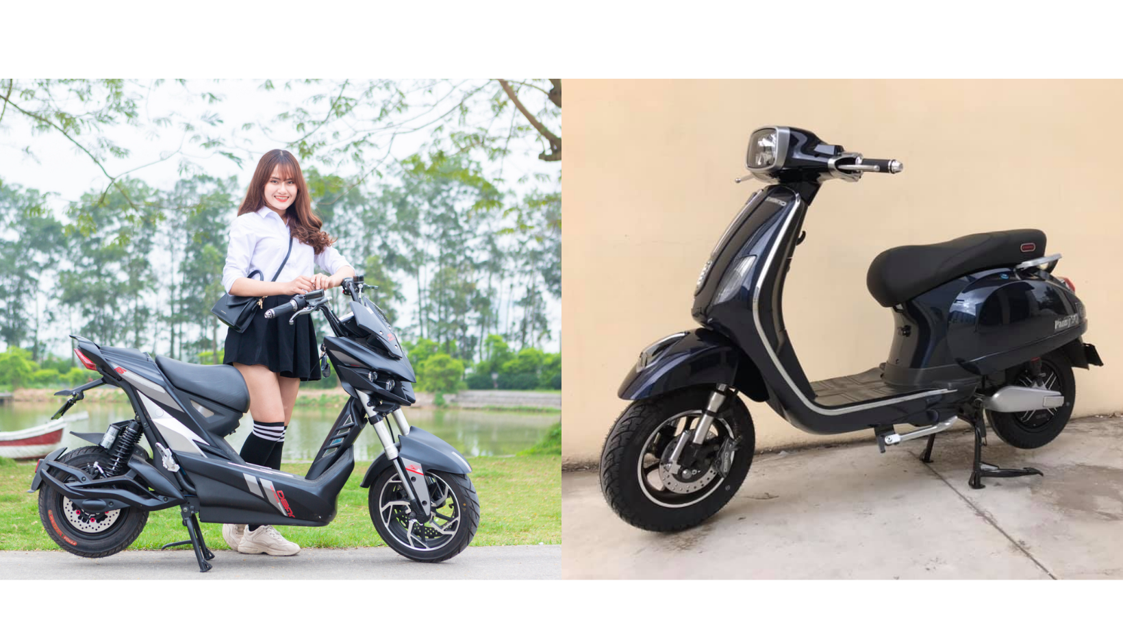 Xe máy điện Vespa Dibao Pansy SQ và Jeek One Dibao