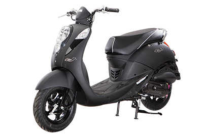 Xe ga 50cc Elite SYM Đen Mờ/Đỏ Mận