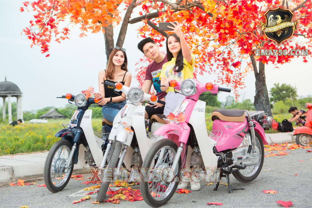 Mẫu xe máy 50cc Cub 81 Việt Thái vẻ ngoài cổ điển nhưng vẫn rất hiện đại