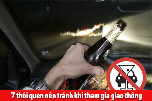 7 thói quen nên tránh khi tham gia giao thông