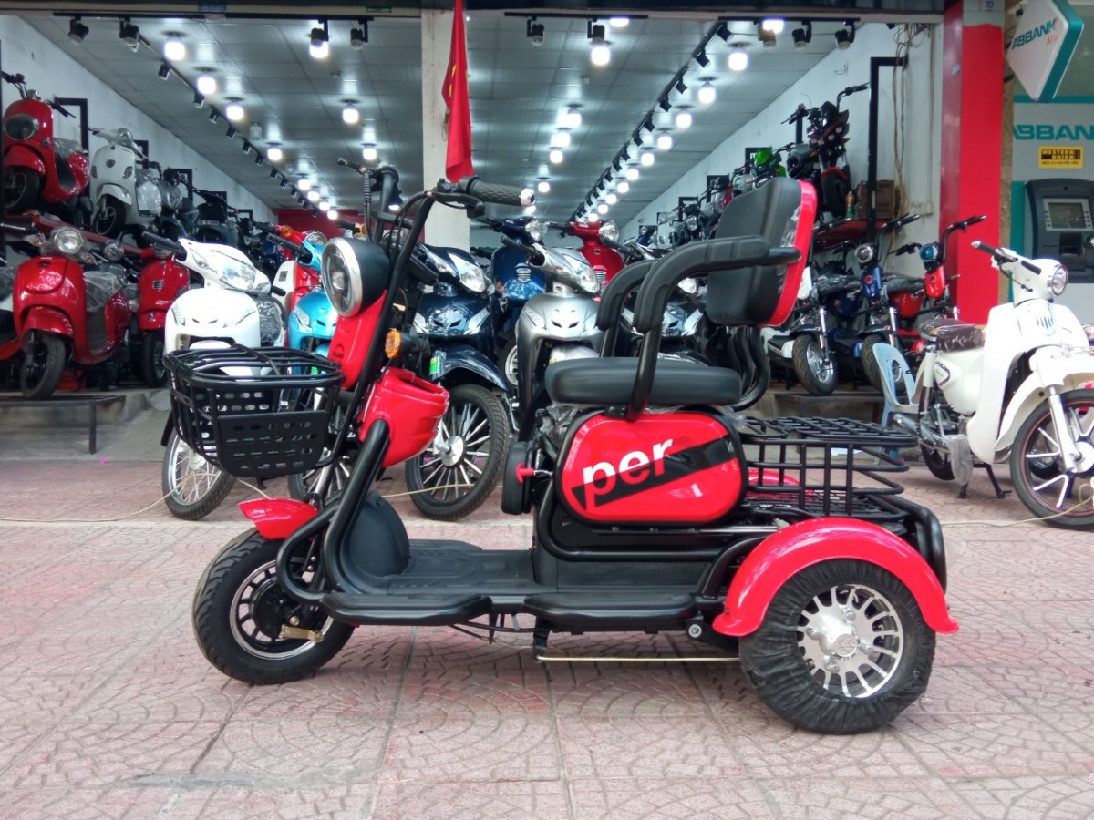 Xe đạp điện 3 bánh Super Dilang mang tiện ích 3 trong 1