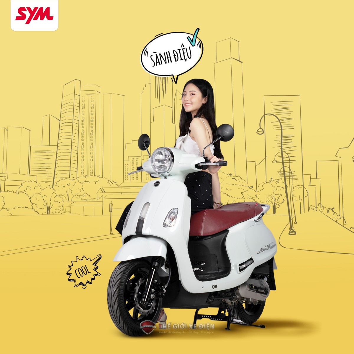 Top 4 chiếc xe điện, xe máy 50cc mới nhất dành cho bạn
