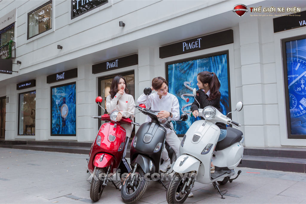 Điểm nhấn ấn tượng trên mẫu xe điện Vespas Dibao bản 2019