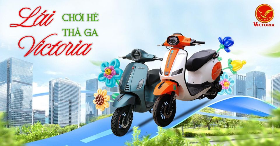 Chi tiết về xe ga 50cc Victoria Scooter đèn tròn