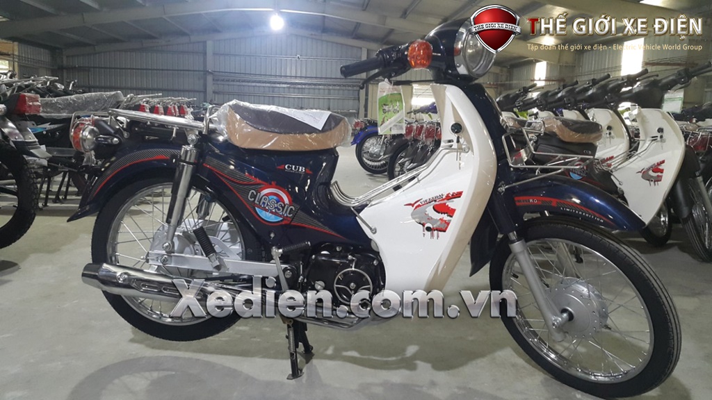 Mẫu xe Cub 50cc với kiểu dáng cổ điển, động cơ hiện đại, bền bỉ